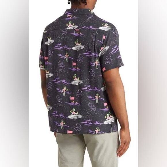 “Party Pants” Men’s Flying Alien Short Sleeve Shirt Size Medium NWOT - Picture 6 of 6